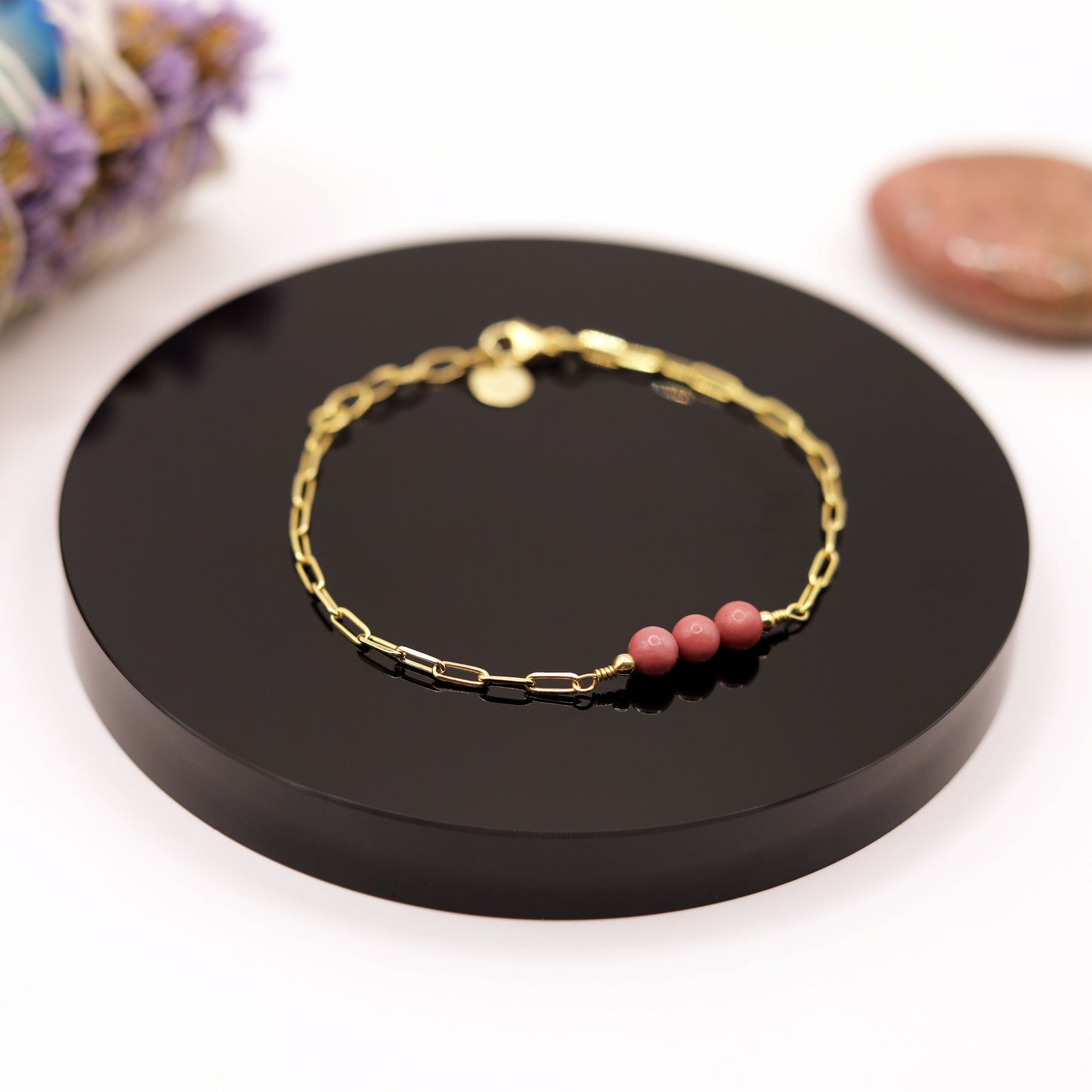 Pulsera Rodonita Cadena
