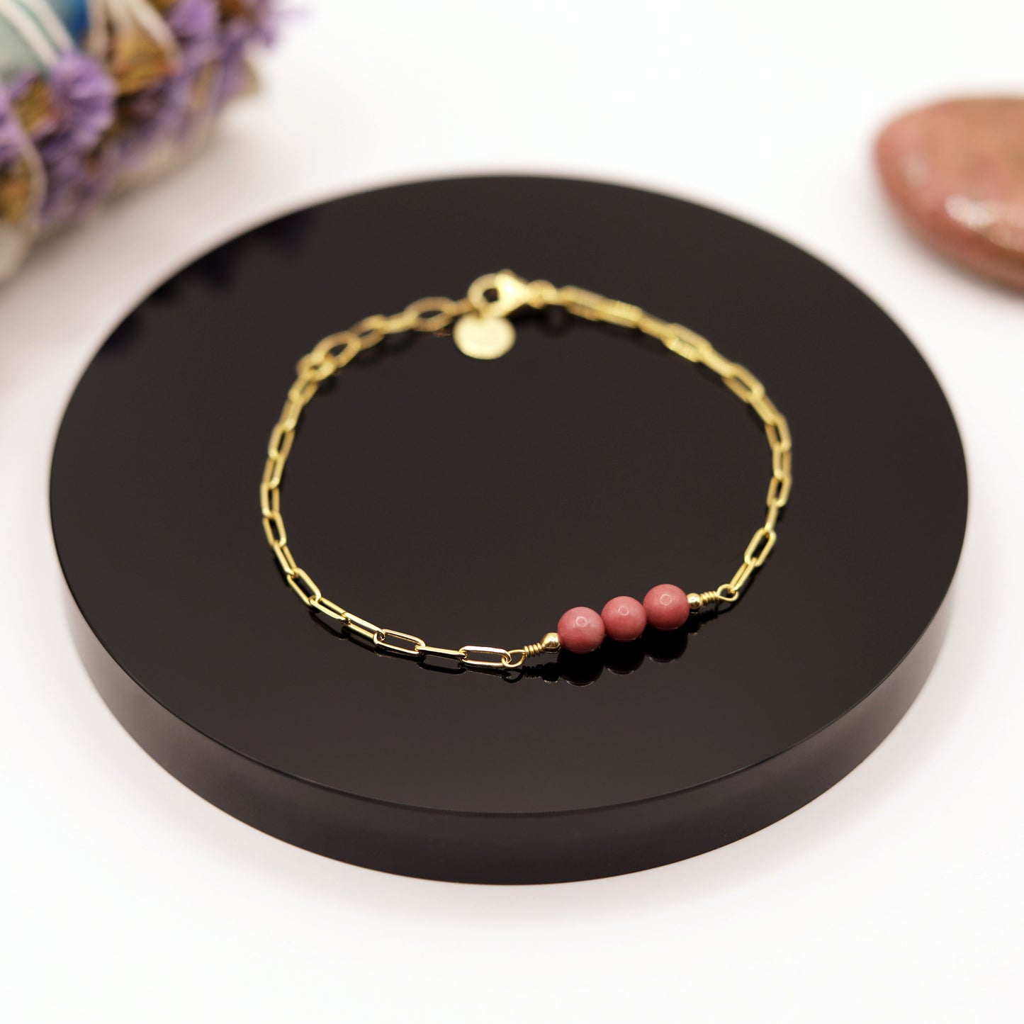 Pulsera Rodonita Cadena