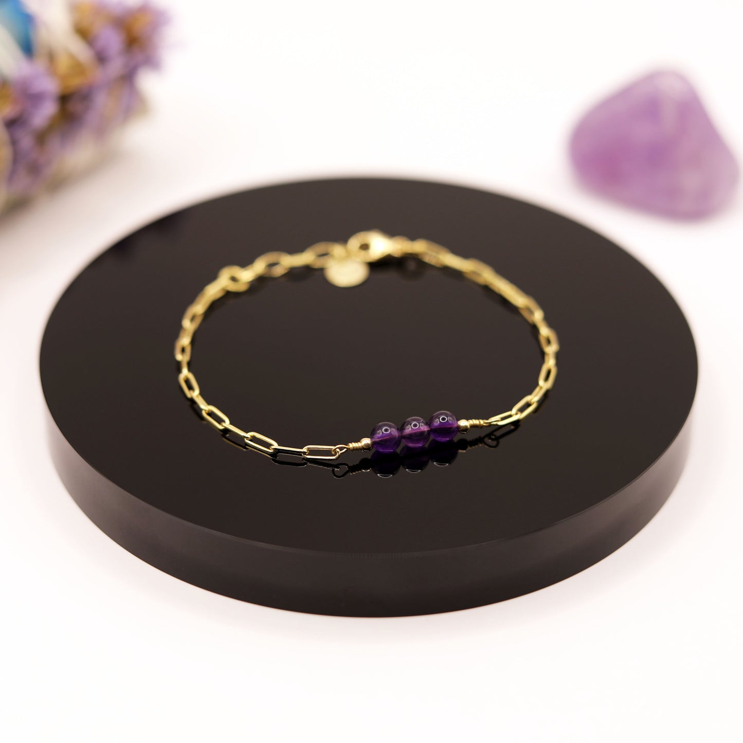 
                  
                    Pulsera Amatista Cadena
                  
                