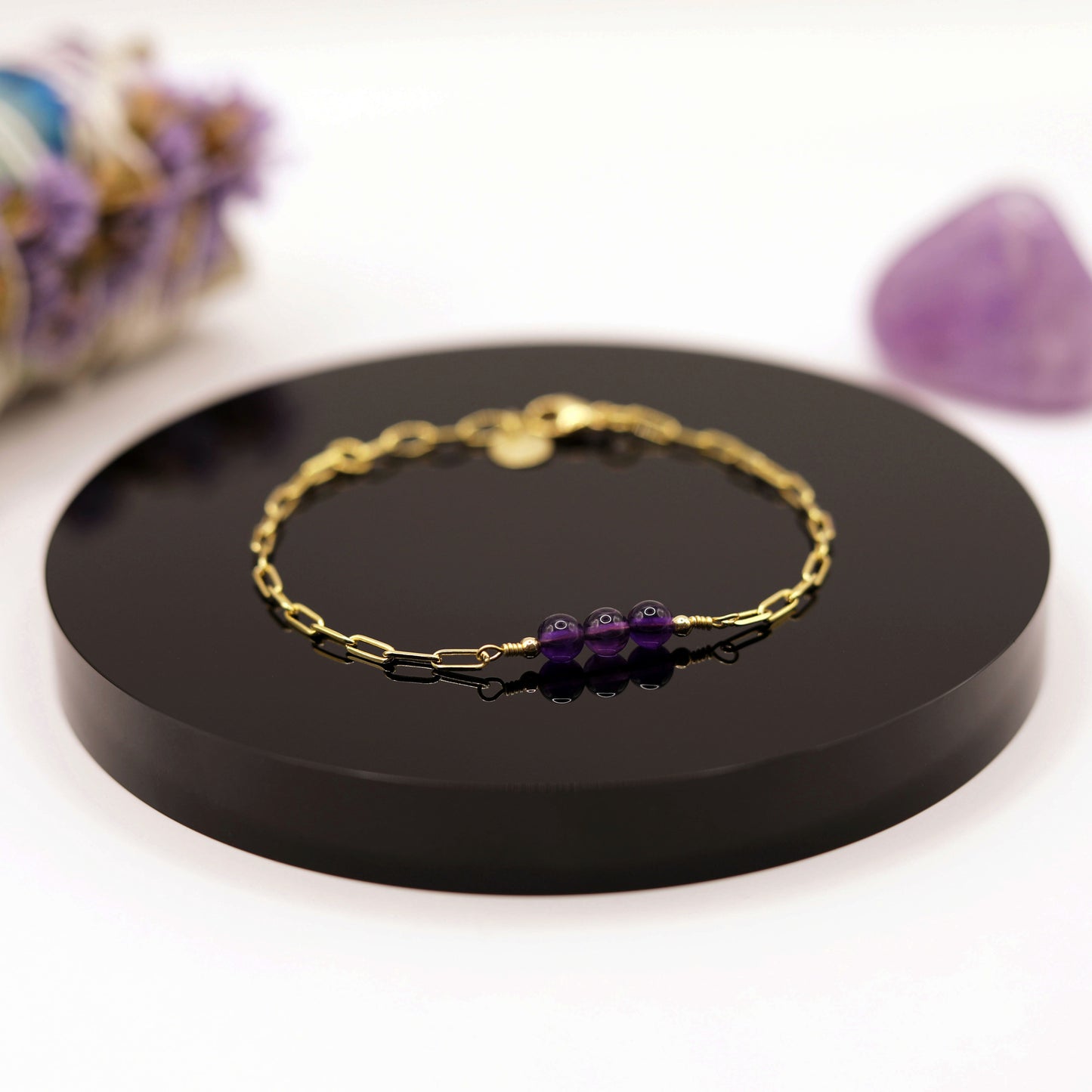 
                  
                    Pulsera Amatista Cadena
                  
                