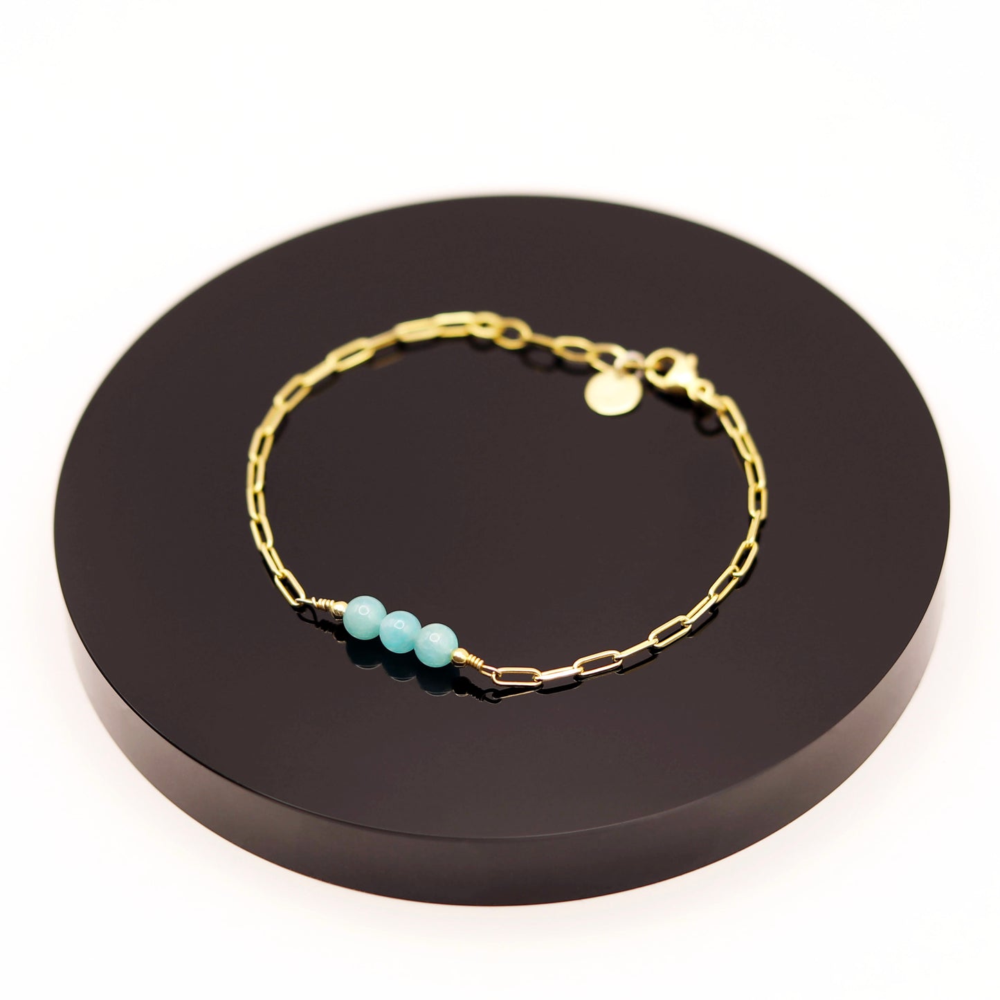 
                  
                    Pulsera Amazonita Cadena
                  
                