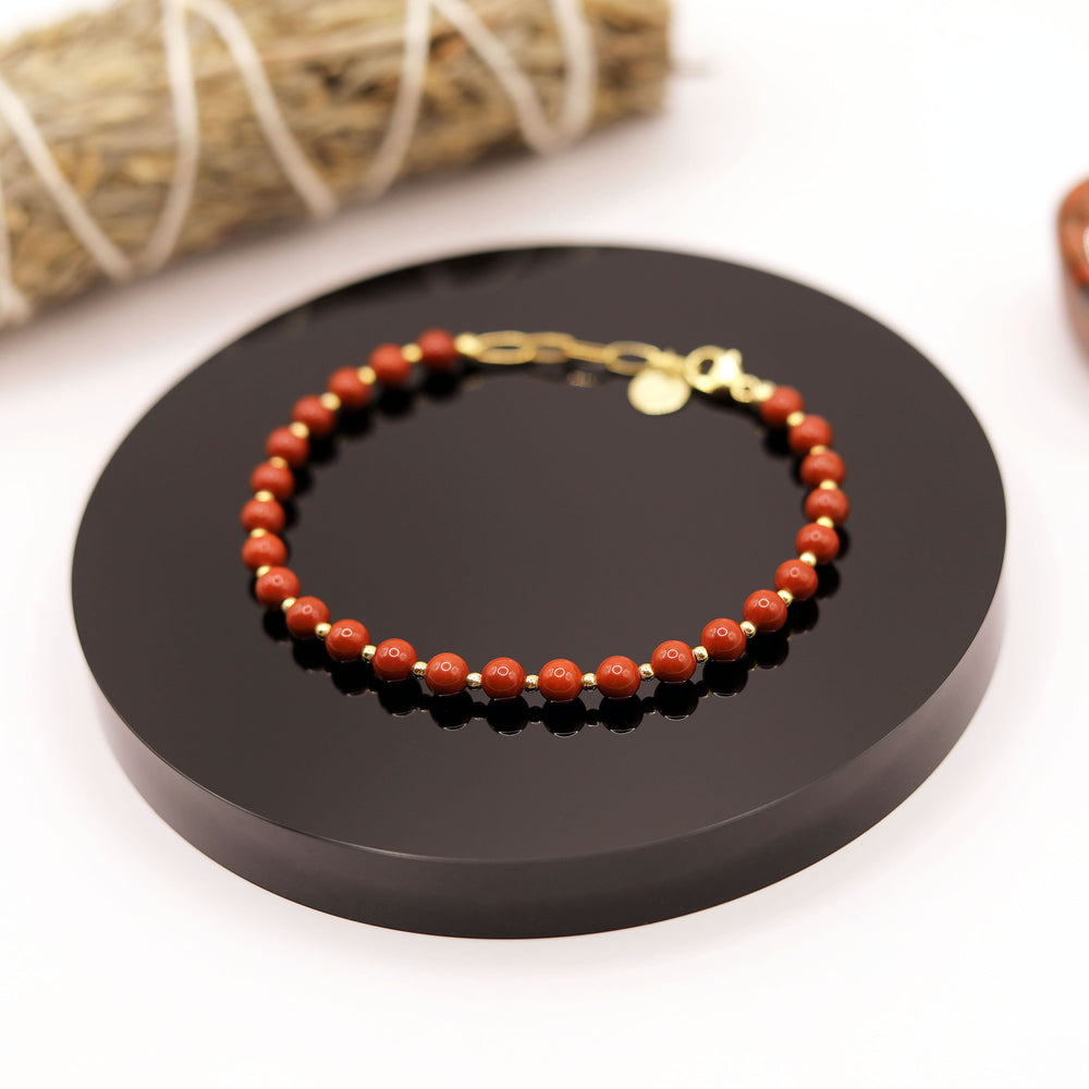 Pulsera Jaspe Rojo
