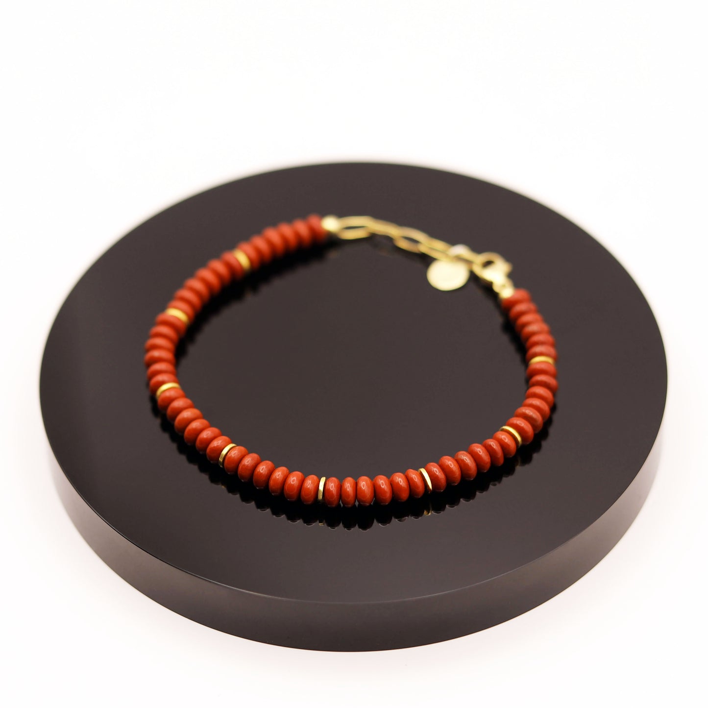 
                  
                    Pulsera Jaspe Rojo Plano
                  
                
