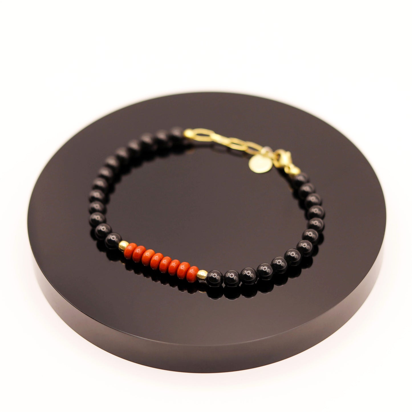 
                  
                    Pulsera Jaspe Rojo y Turmalina
                  
                