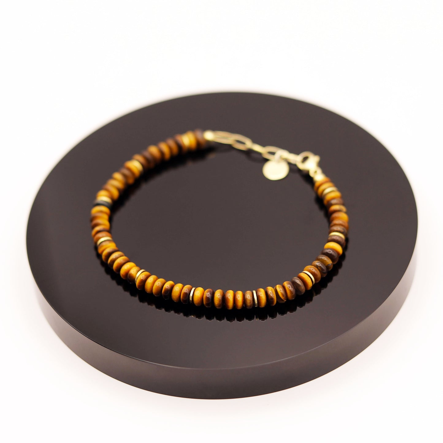 
                  
                    Pulsera Ojo de Tigre Plano
                  
                