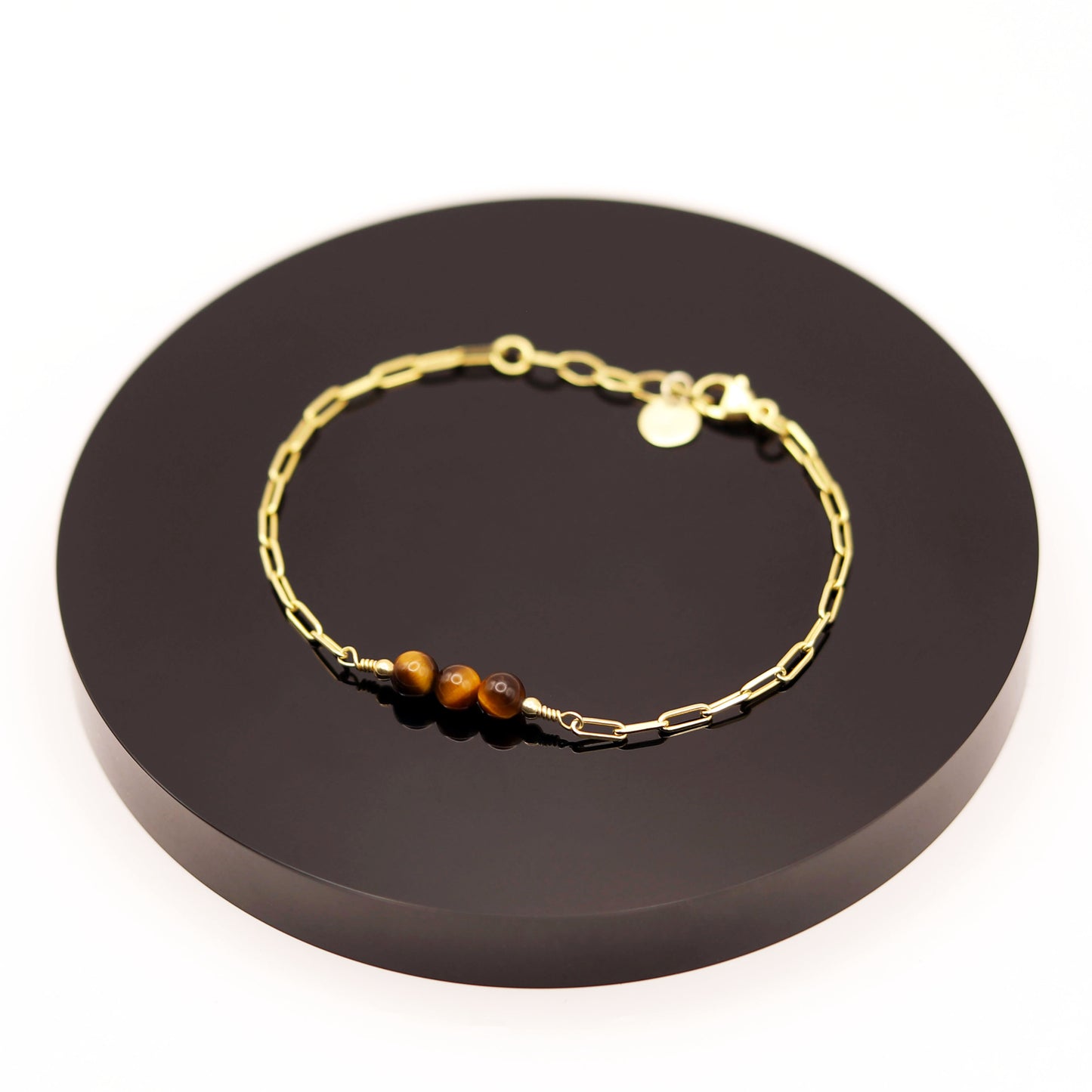 
                  
                    Pulsera Ojo de Tigre  Cadena
                  
                