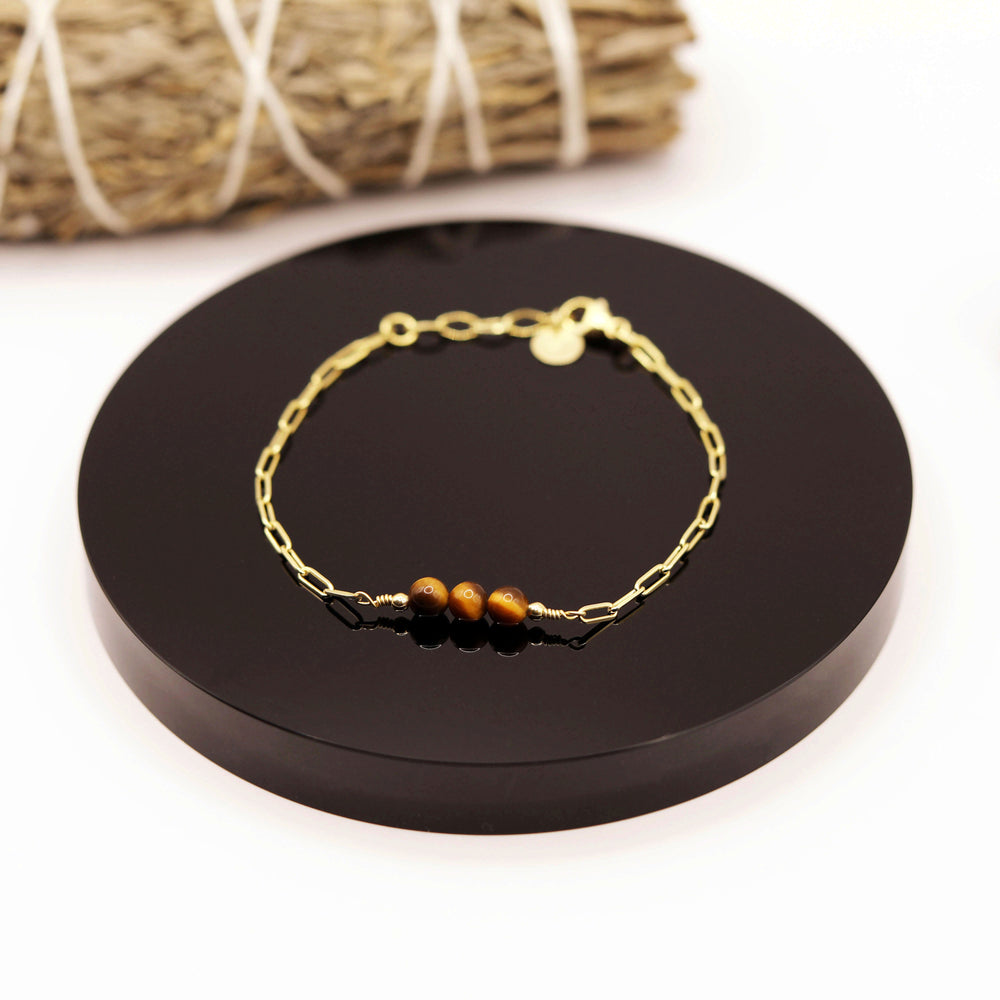 
                  
                    Pulsera Ojo de Tigre  Cadena
                  
                
