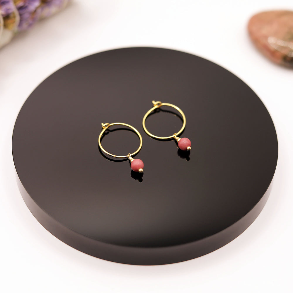 Pendientes Aro Rodonita