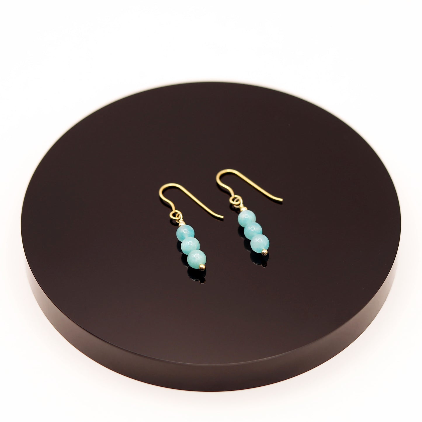 
                  
                    Pendientes Cortos Amazonita
                  
                