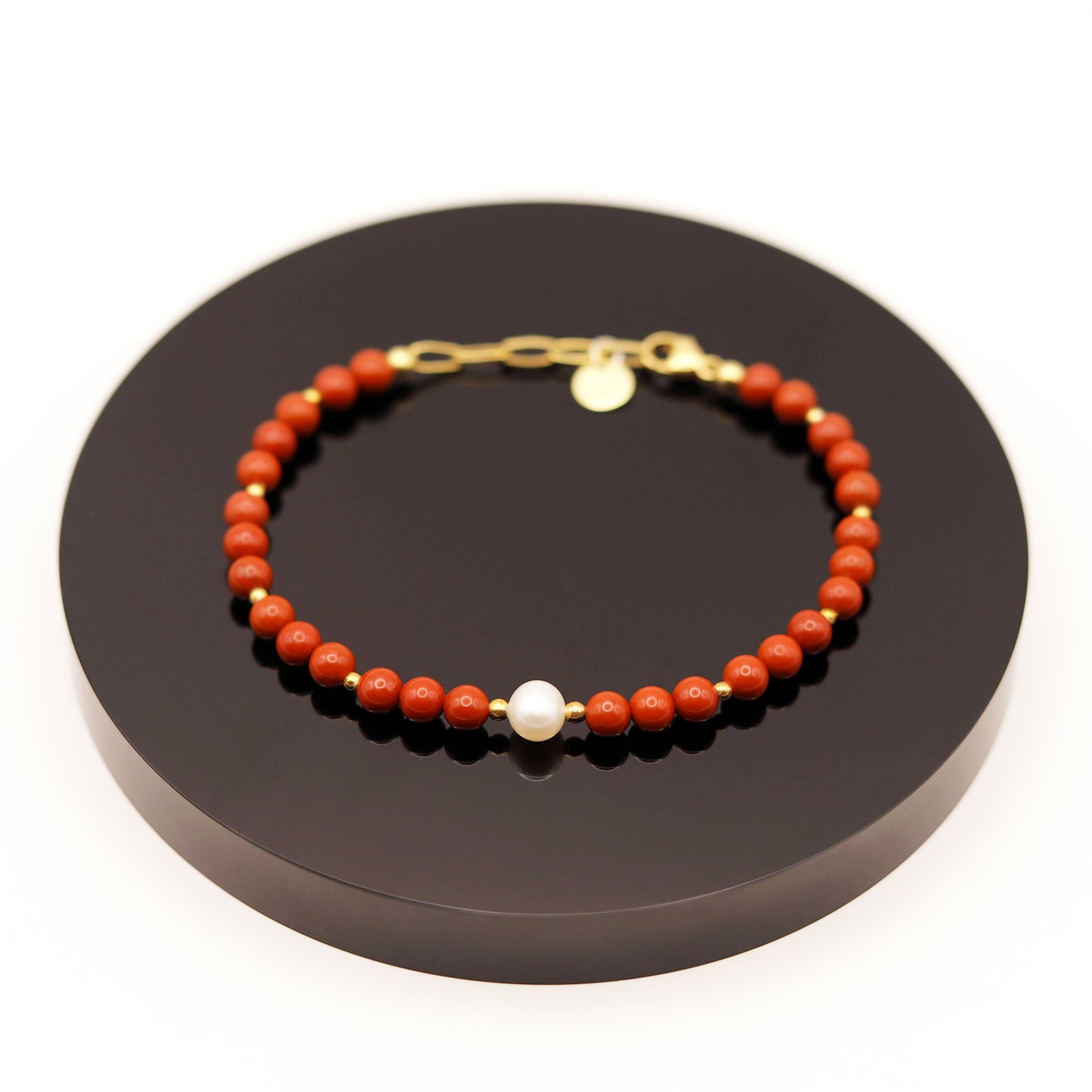 
                  
                    Pulsera Jaspe Rojo Perla
                  
                