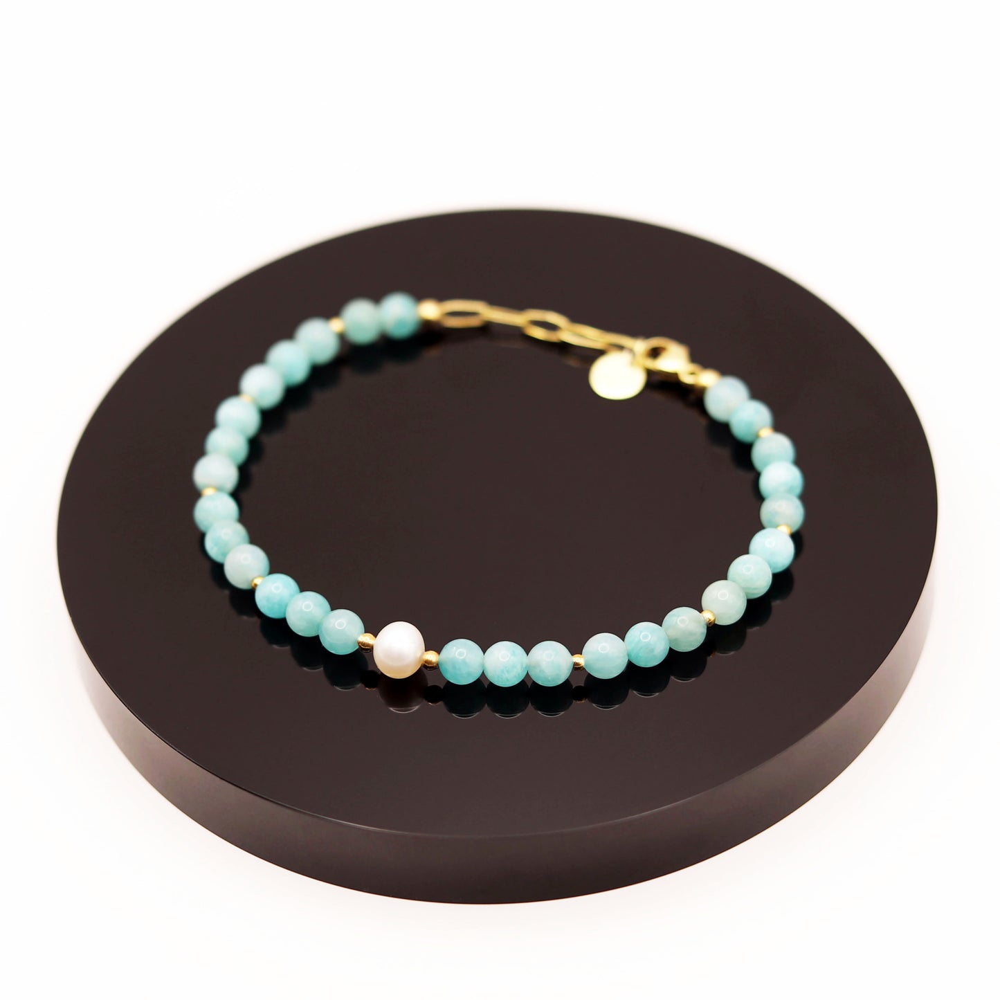 
                  
                    Pulsera Amazonita Perla
                  
                
