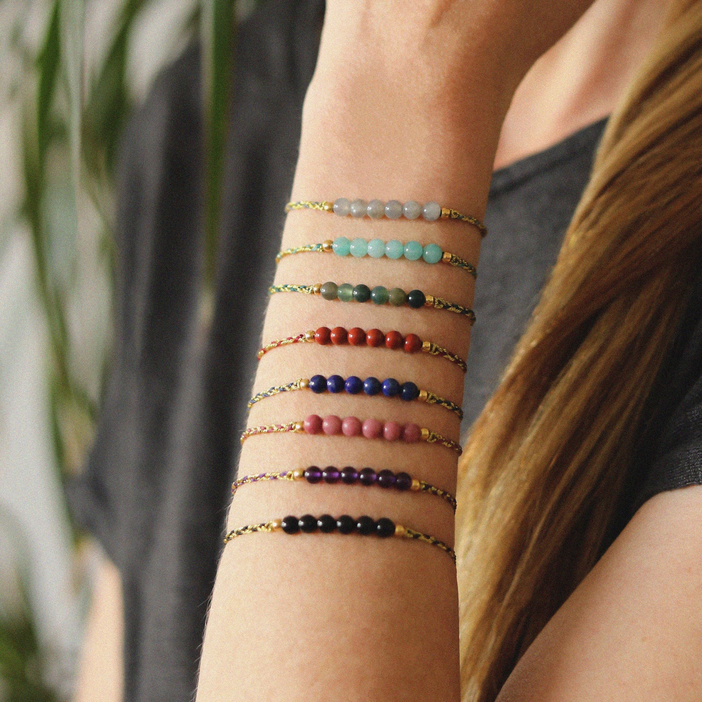 
                  
                    Pulsera Jaspe Rojo Trenza
                  
                