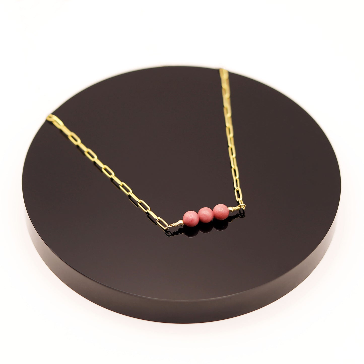 
                  
                    Collar Corto Rodonita Cadena
                  
                