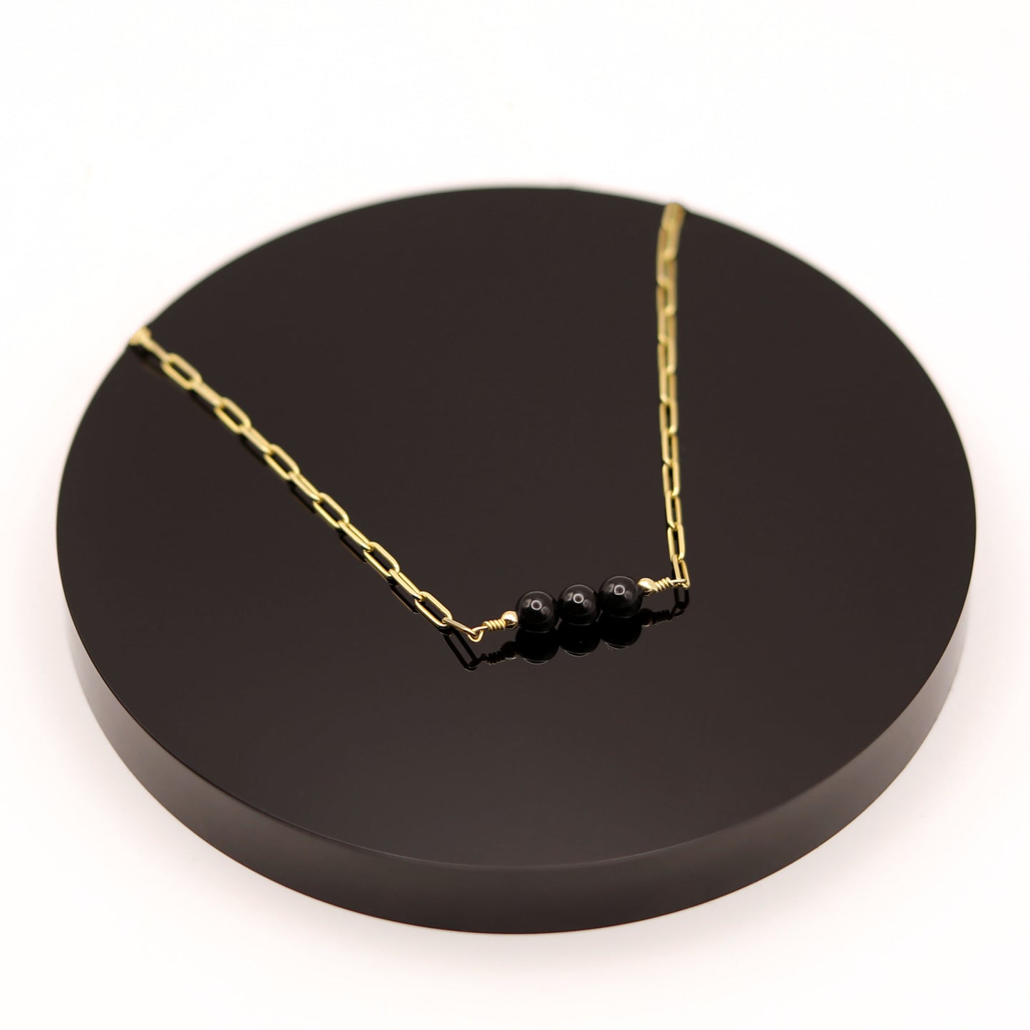 
                  
                    Collar Corto Turmalina Negra Cadena
                  
                