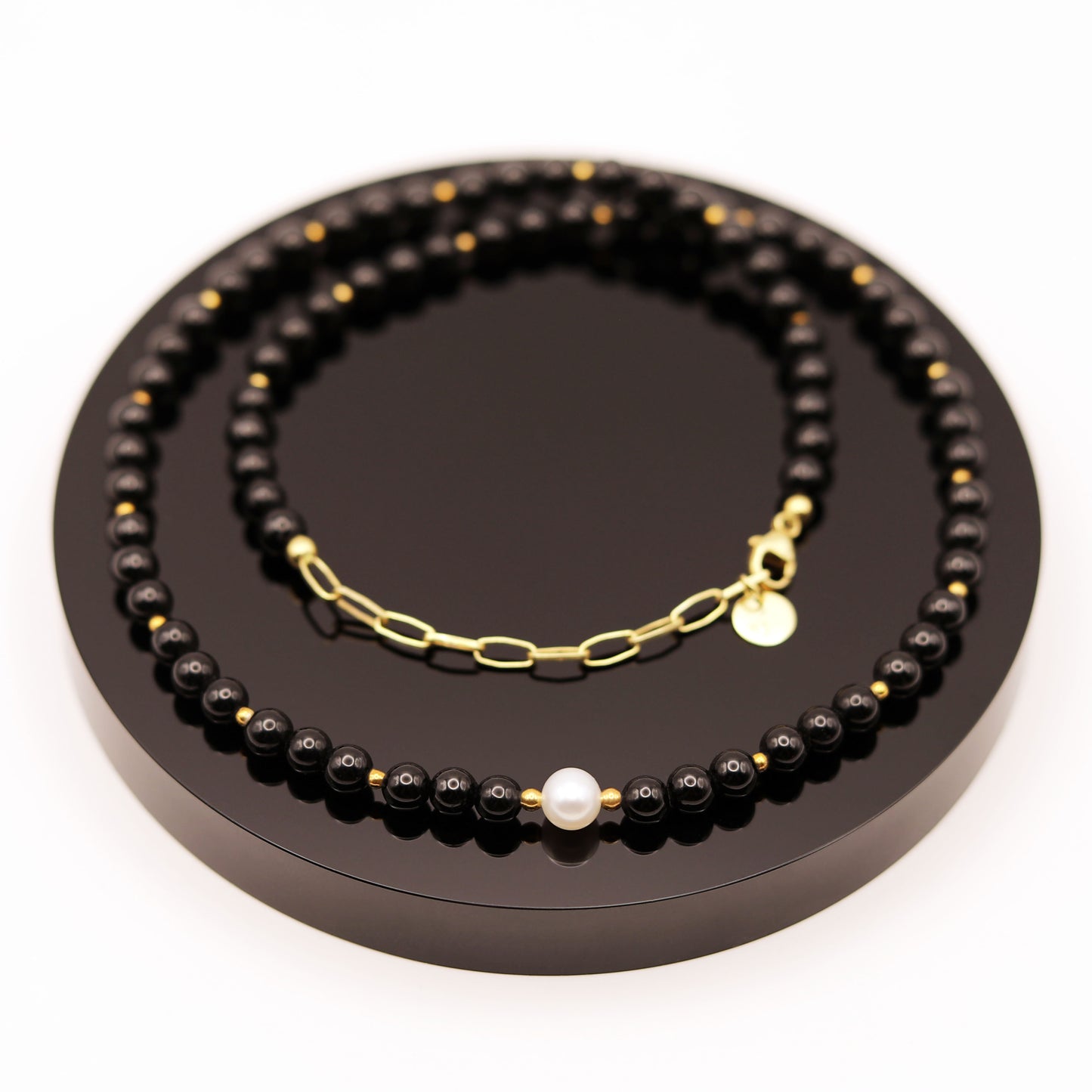 
                  
                    Collar Turmalina Negra Perla
                  
                