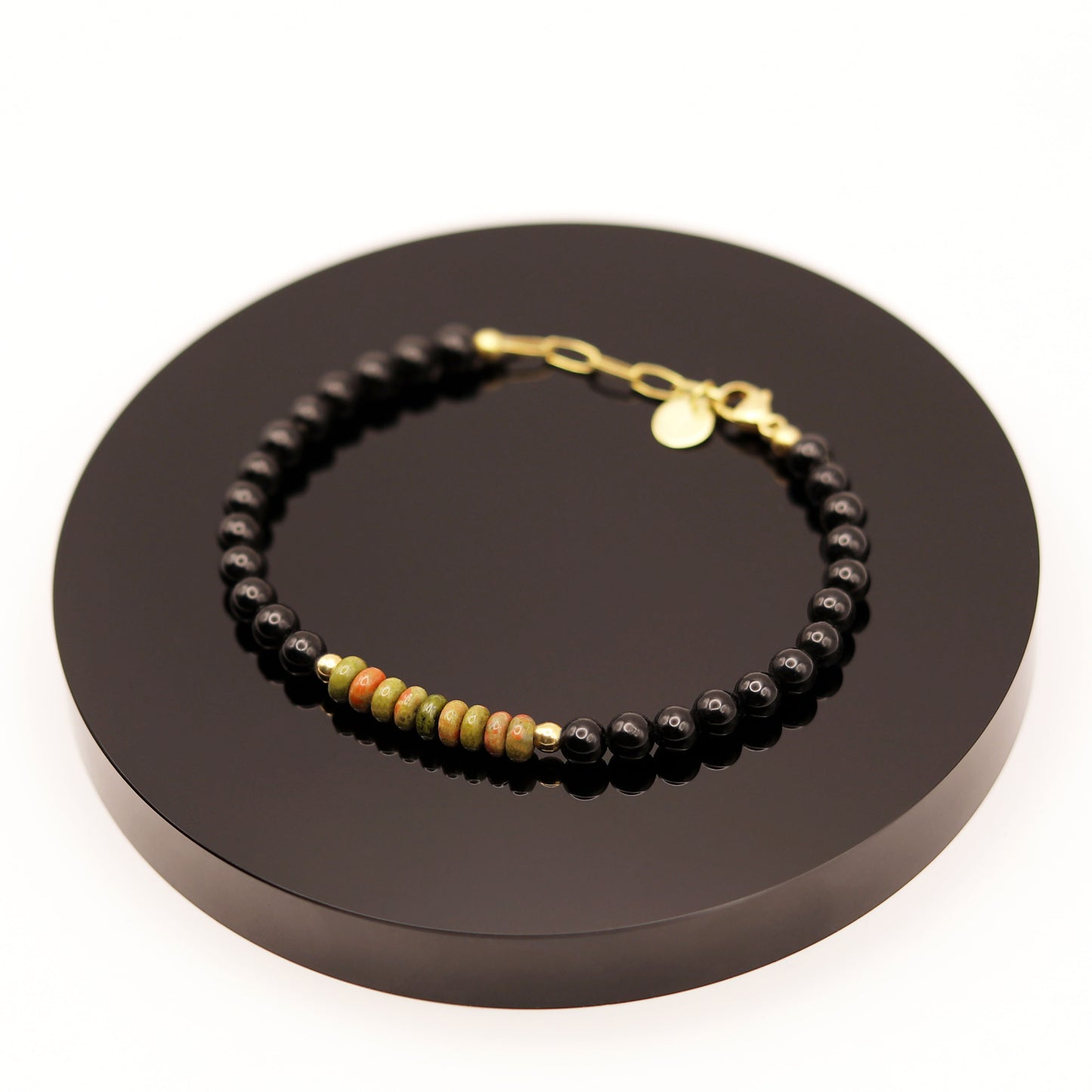 
                  
                    Pulsera Unakita y Turmalina
                  
                